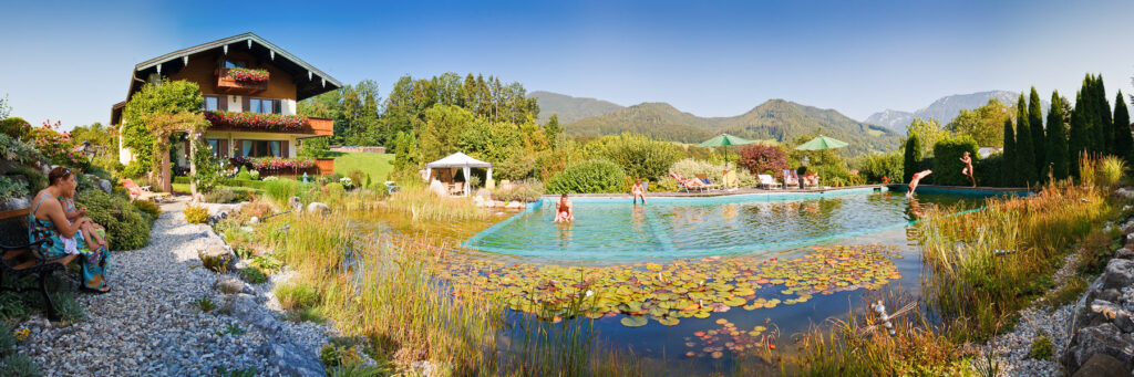 Schwimmteich Lohener Hof - Ferienwohnungen in Ruhpolding